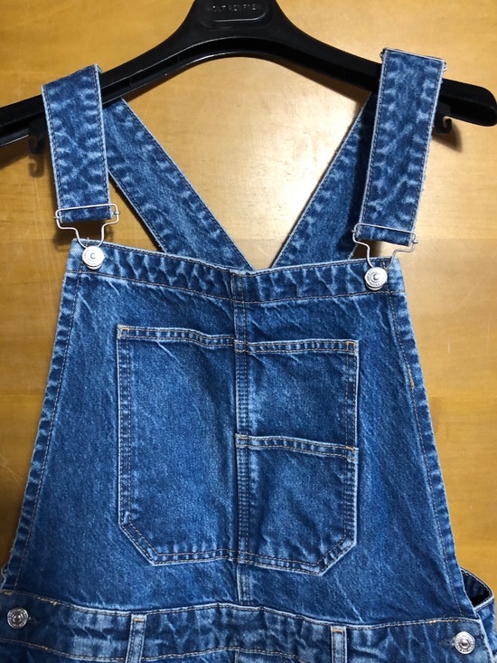NWT Free People Good Luck Barrel Overalls in Blue Glory size L - Picture 6 of 11